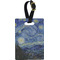 The Starry Night (Van Gogh 1889) Plastic Luggage Tag - Rectangular