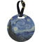 The Starry Night (Van Gogh 1889) Personalized Round Luggage Tag