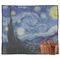 The Starry Night (Van Gogh 1889) Picnic Blanket - Flat - With Basket
