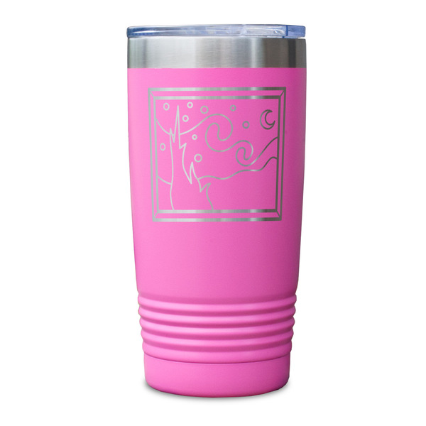 The Starry Night (Van Gogh 1889) Pink Polar Camel Tumbler - 20oz - Single Sided - Approval