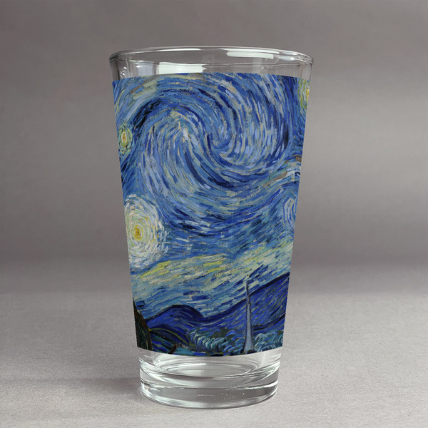 Custom The Starry Night (Van Gogh 1889) Pint Glass - Full Print