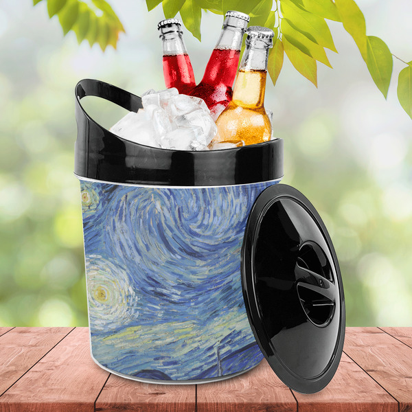The Starry Night (Van Gogh 1889) Plastic Ice Bucket - LIFESTYLE