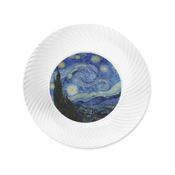 The Starry Night (Van Gogh 1889) Plastic Party Appetizer & Dessert Plates - 6"
