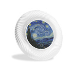 The Starry Night (Van Gogh 1889) Plastic Party Appetizer & Dessert Plates - 6"