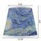 The Starry Night (Van Gogh 1889) Poly Film Empire Lampshade - Dimensions