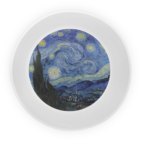 The Starry Night (Van Gogh 1889) Melamine Bowl - Center