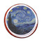 The Starry Night (Van Gogh 1889) Printed Icing Circle - Medium - On Cookie