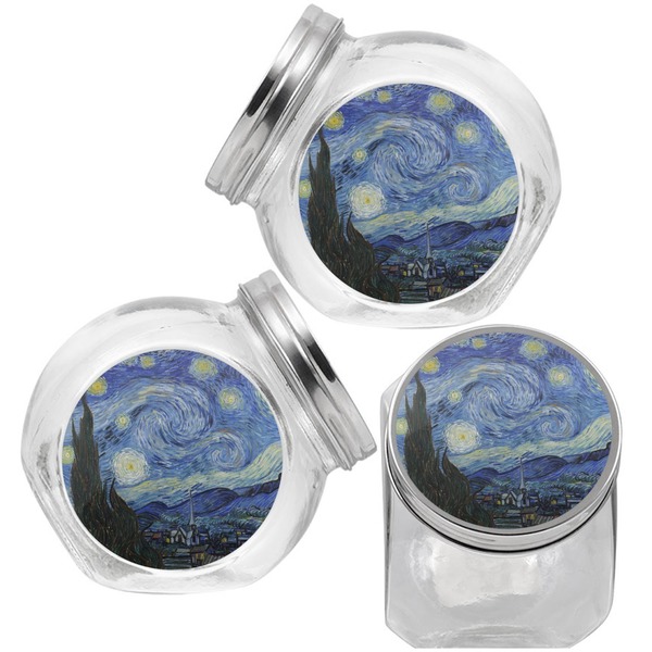 The Starry Night (Van Gogh 1889) Puppy Treat Jar - Top Left Right
