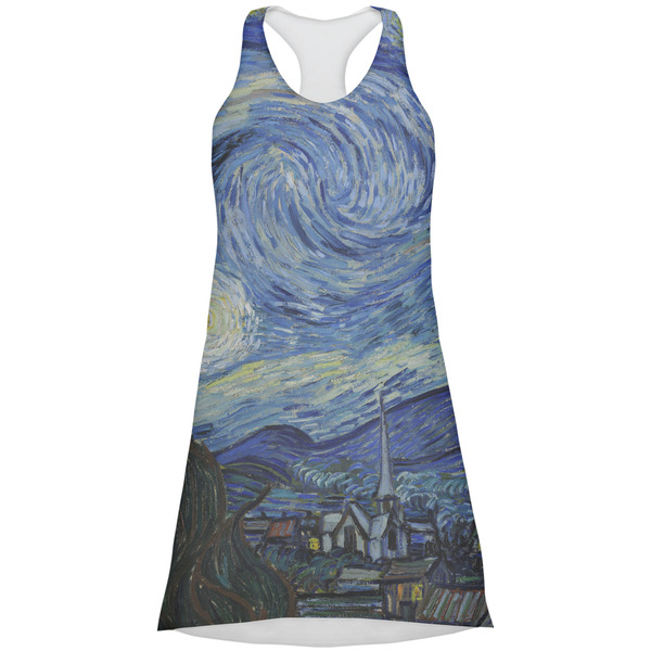 Custom The Starry Night (Van Gogh 1889) Racerback Dress - Large