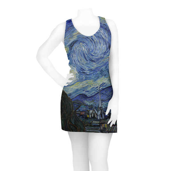 The Starry Night (Van Gogh 1889) Racerback Dress - On Model - Front