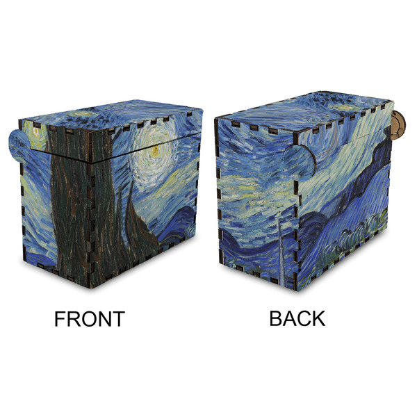 The Starry Night (Van Gogh 1889) Recipe Box - Full Color - Approval