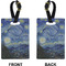 The Starry Night (Van Gogh 1889) Rectangle Luggage Tag (Front + Back)