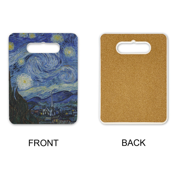 The Starry Night (Van Gogh 1889) Rectangle Trivet with Handle - APPROVAL