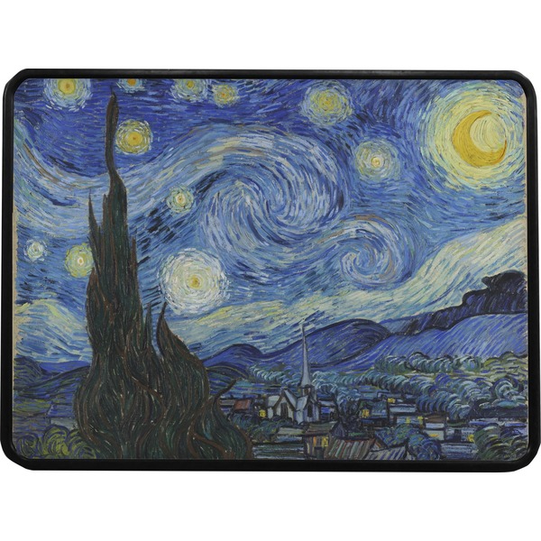 The Starry Night (Van Gogh 1889) Rectangular Car Hitch Cover w/ FRP Insert (Select Size)