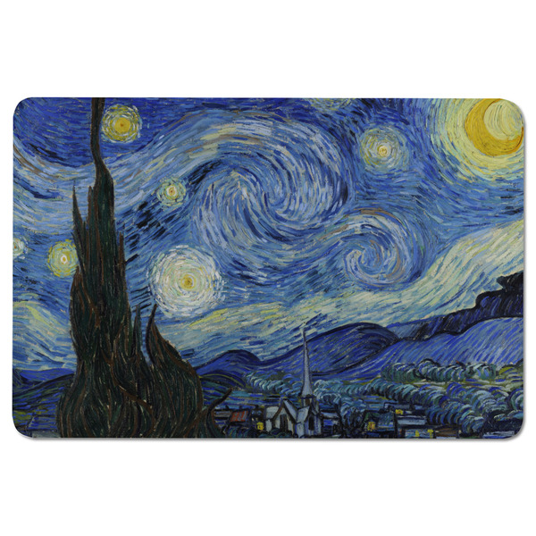 The Starry Night (Van Gogh 1889) Rectangular Fridge Magnet - FRONT