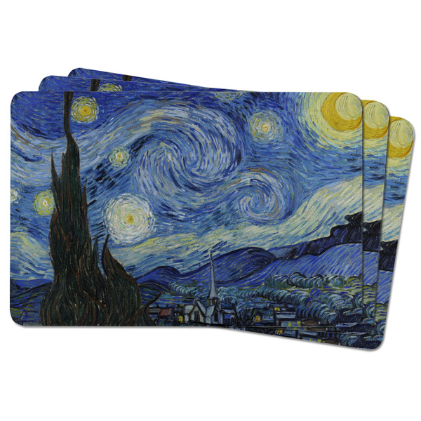 The Starry Night (Van Gogh 1889) Rectangular Fridge Magnet - THREE