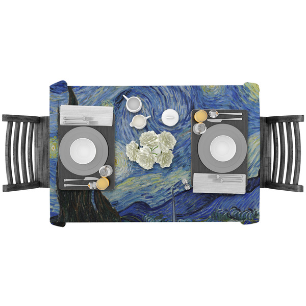 The Starry Night (Van Gogh 1889) Rectangular Tablecloths - LIFESTYLE