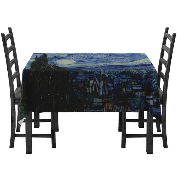 Custom The Starry Night (Van Gogh 1889) Tablecloth