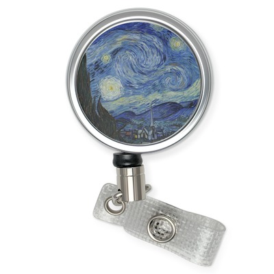 The Starry Night (Van Gogh 1889) Retractable Badge Reel