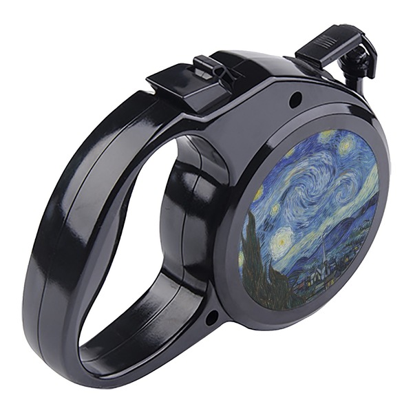 The Starry Night (Van Gogh 1889) Retractable Dog Leash - Angle