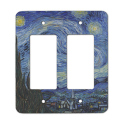 The Starry Night (Van Gogh 1889) Rocker Style Light Switch Cover - Two Switch