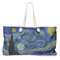 The Starry Night (Van Gogh 1889) Large Tote Bag with Rope Handles