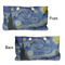 The Starry Night (Van Gogh 1889) Large Rope Tote - From & Back View