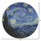The Starry Night (Van Gogh 1889) Round Area Rug - Size