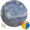 The Starry Night (Van Gogh 1889) Round Beach Towel