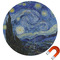 The Starry Night (Van Gogh 1889) Round Car Magnet
