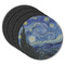 The Starry Night (Van Gogh 1889) Round Rubber Backed Coasters - Set of 4