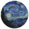The Starry Night (Van Gogh 1889) Round Fridge Magnet - FRONT