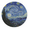 The Starry Night (Van Gogh 1889) Round Indoor Rug - Front/Main