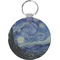 The Starry Night (Van Gogh 1889) Round Plastic Keychain