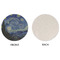 The Starry Night (Van Gogh 1889) Round Linen Placemats - APPROVAL (single sided)
