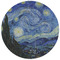 The Starry Night (Van Gogh 1889) Round Mousepad - APPROVAL