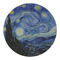 The Starry Night (Van Gogh 1889) Round Paper Coaster - Approval