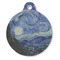 The Starry Night (Van Gogh 1889) Round Pet ID Tag - Large - Front