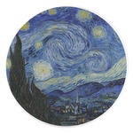 The Starry Night (Van Gogh 1889) Round Stone Trivet