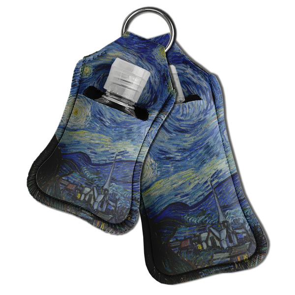 The Starry Night (Van Gogh 1889) Sanitizer Holder Keychain - Both in Case (PARENT)