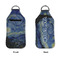 The Starry Night (Van Gogh 1889) Sanitizer Holder Keychain - Large APPROVAL (Flat)
