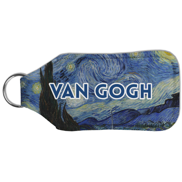 The Starry Night (Van Gogh 1889) Sanitizer Holder Keychain - Large (Back)