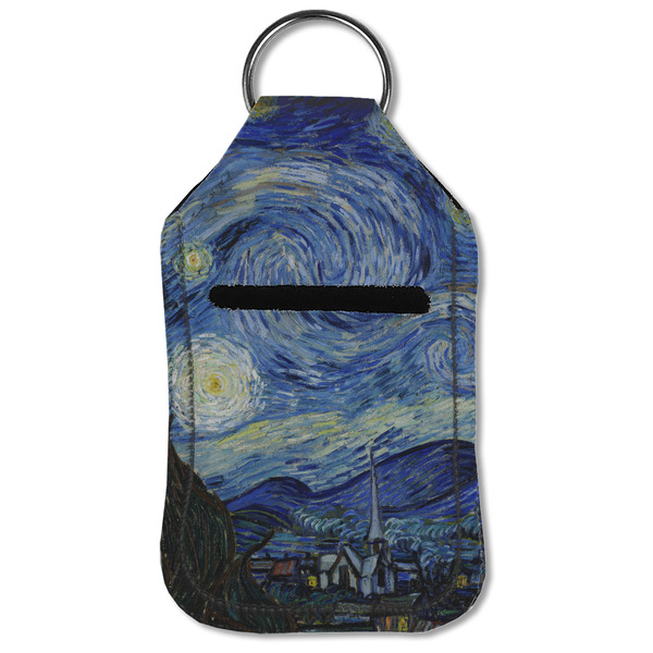 The Starry Night (Van Gogh 1889) Sanitizer Holder Keychain - Small (Front Flat)