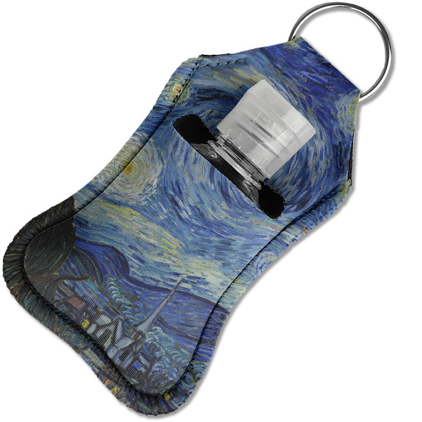 The Starry Night (Van Gogh 1889) Sanitizer Holder Keychain - Small in Case
