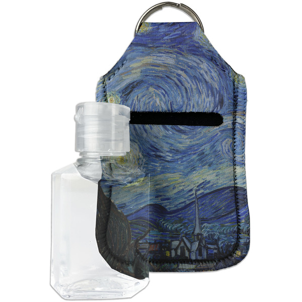 Custom The Starry Night (Van Gogh 1889) Hand Sanitizer & Keychain Holder - Small