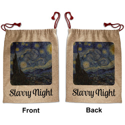 The Starry Night (Van Gogh 1889) Santa Sack - Front & Back