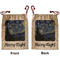 The Starry Night (Van Gogh 1889) Santa Sack - Front & Back