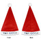 The Starry Night (Van Gogh 1889) Santa Hats - Front and Back (Double Sided Print) APPROVAL