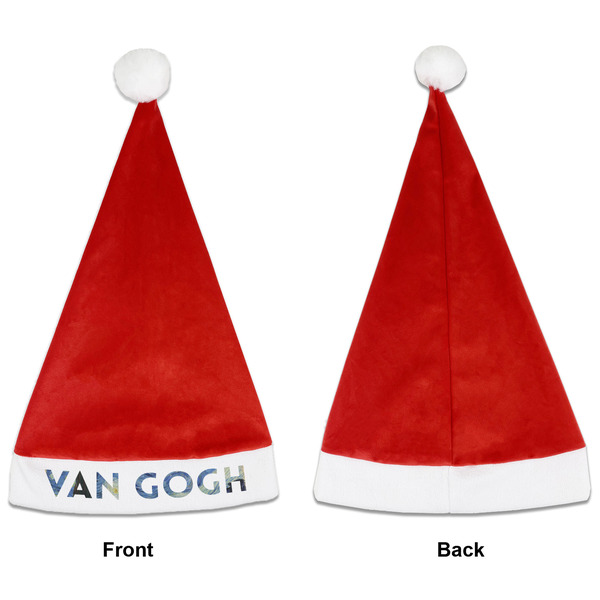 The Starry Night (Van Gogh 1889) Santa Hats - Front and Back (Single Print) APPROVAL