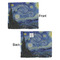The Starry Night (Van Gogh 1889) Security Blanket - Front & Back View
